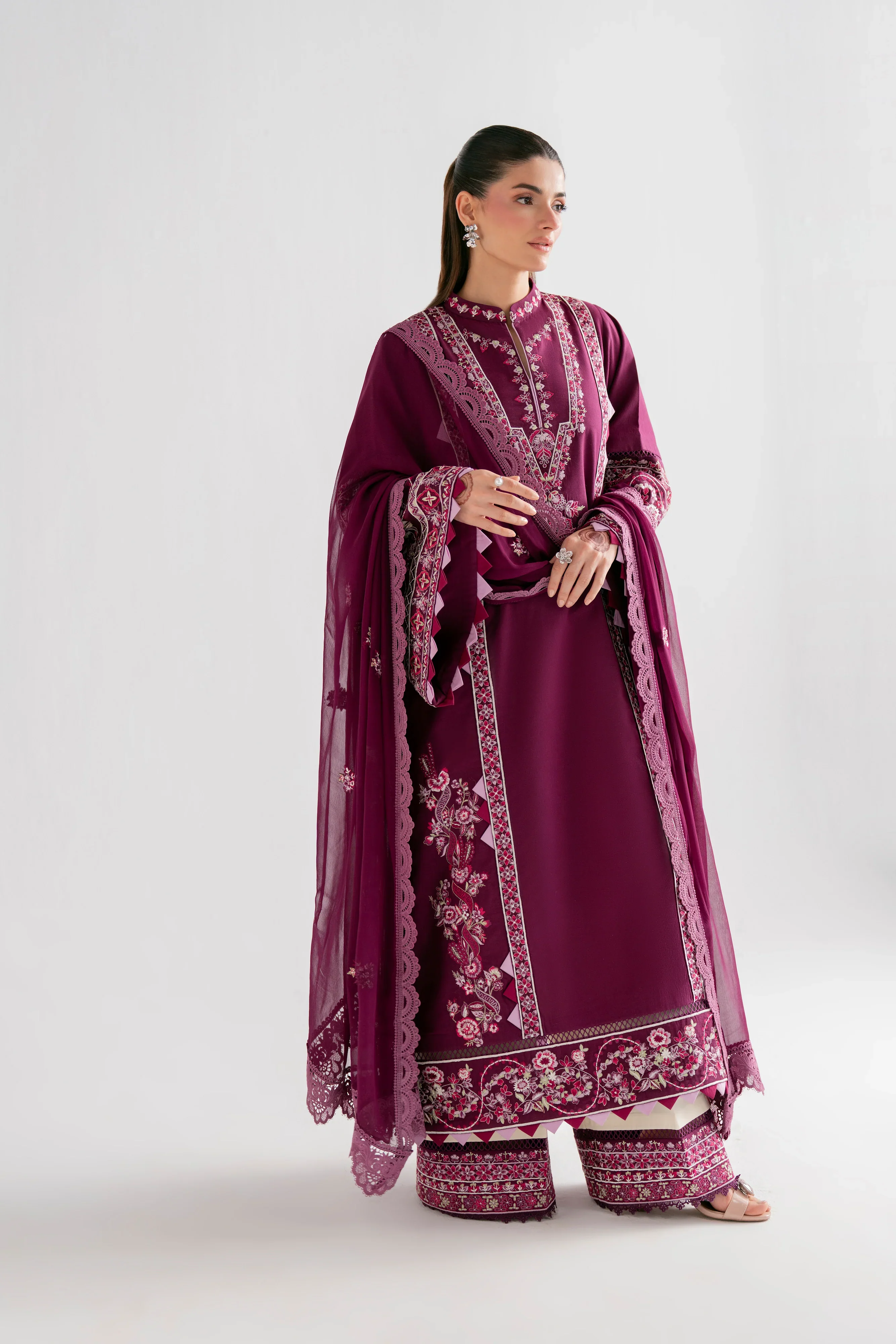 SOHA SULTAN PLUM 3PC - Image 7