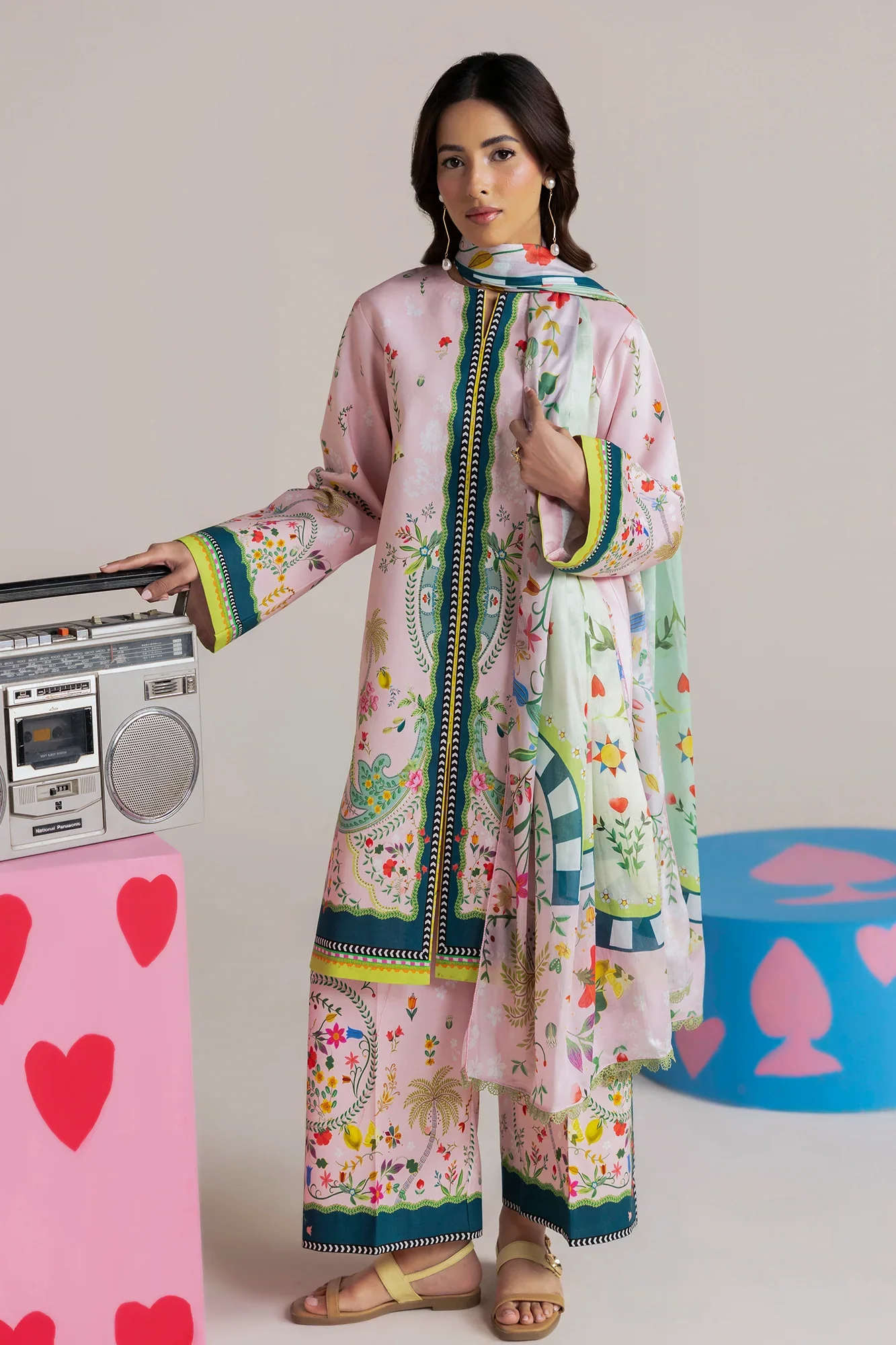 STITCHED BY CC RAJBARI AMAL D-11 3PC - Image 7