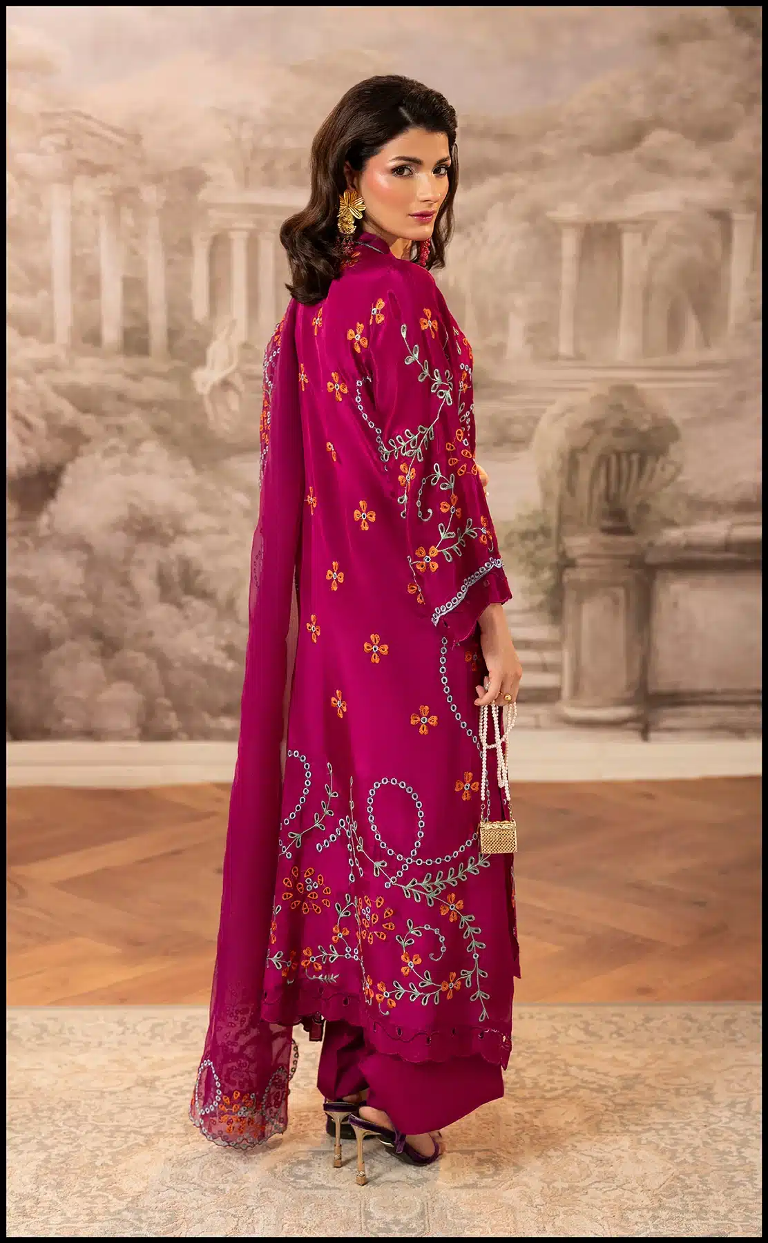 SUMAIRA AURANGZEB SCARLET VINE - Image 3