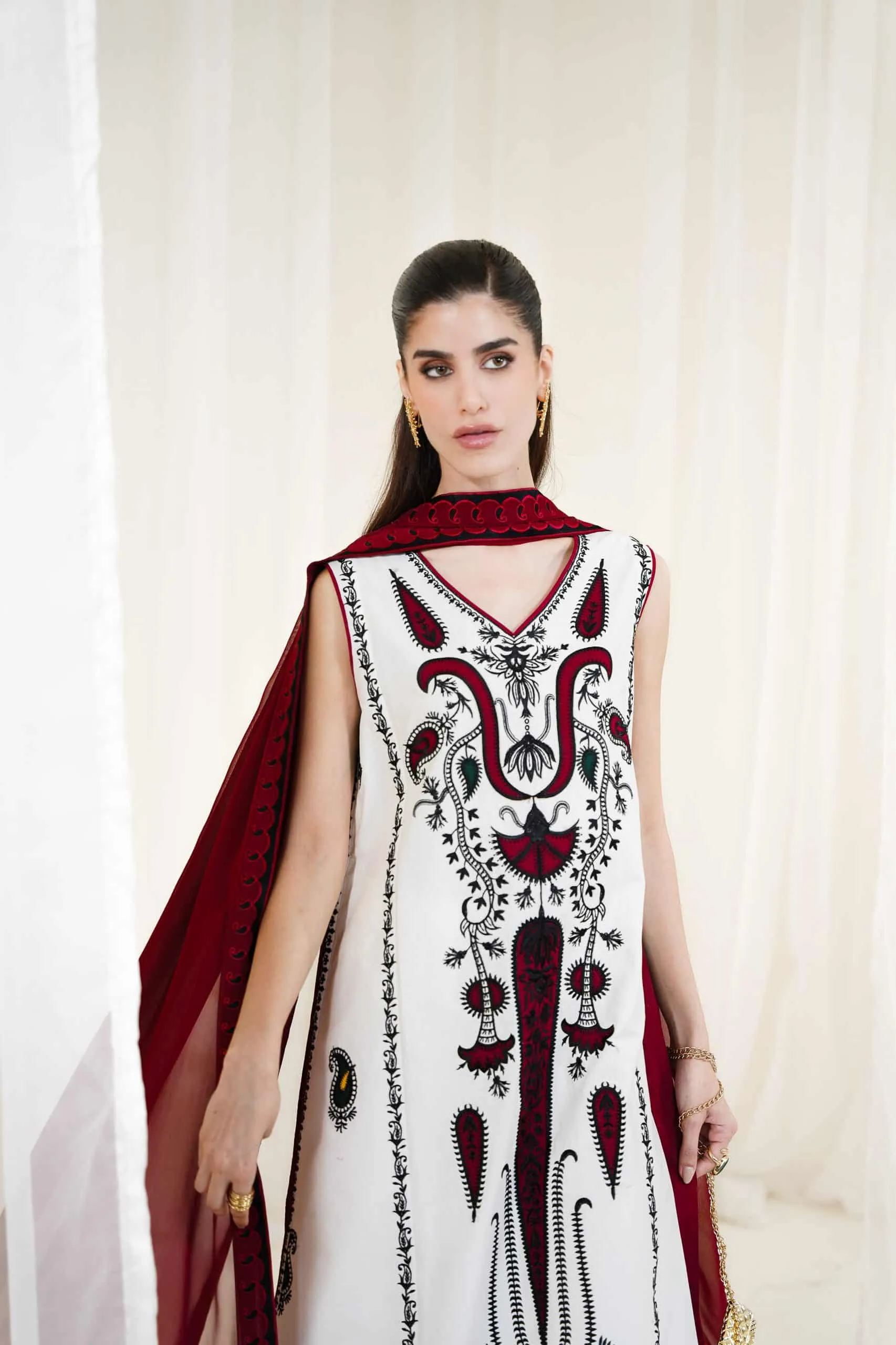ZAIB WHITE-MAROON - Image 2