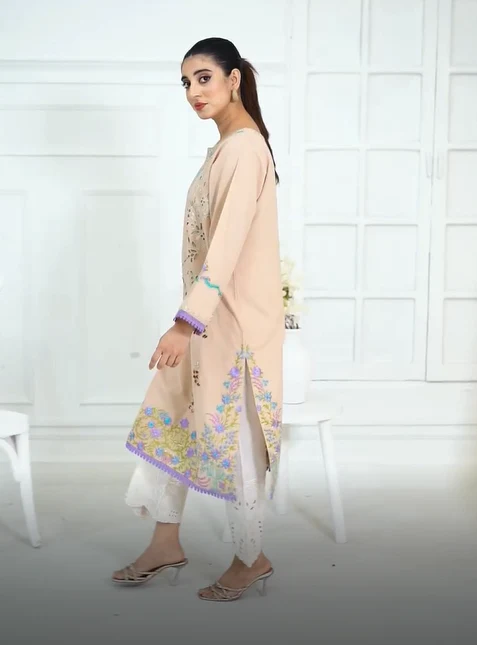 ZAINAB'S CREAM KURTI - Image 6
